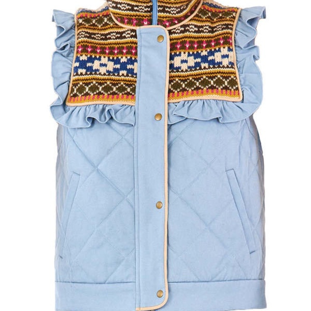Hunter Bell Pippa Vest- Fair Isle Knit - Picture 2 of 6